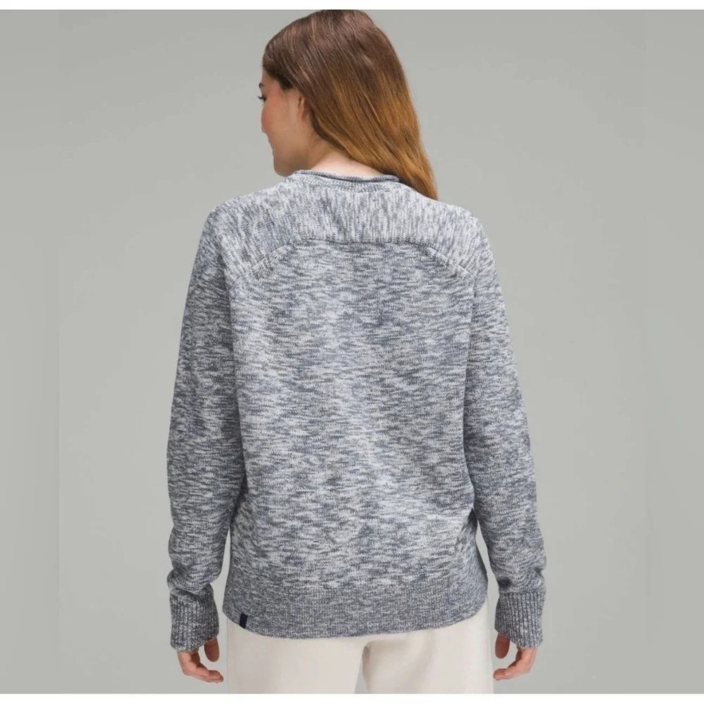 Lululemon Boxy Cotton Blend Sweater Nigh Sea / True Navy / Black‎ / Iron Blue XL